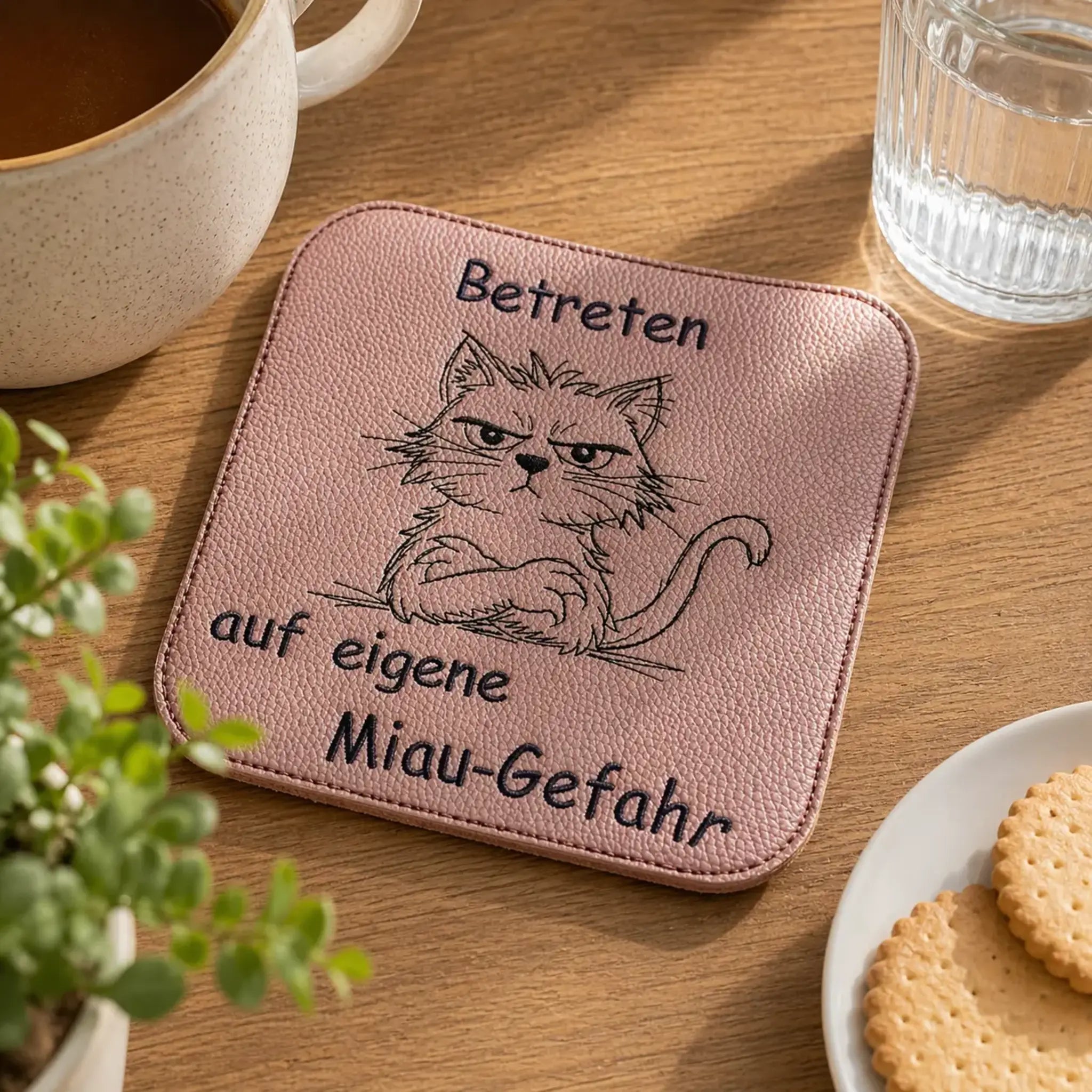 Stickdatei Vorsicht Katze