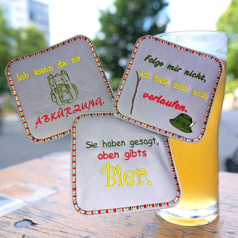 Stickdatei Wandersprüche mit Motiven