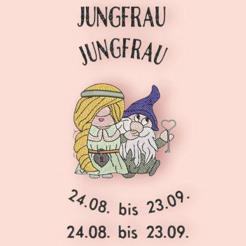 Stickdatei Wichtel Sternzeichen Jungfrau von stiXXie by lajana