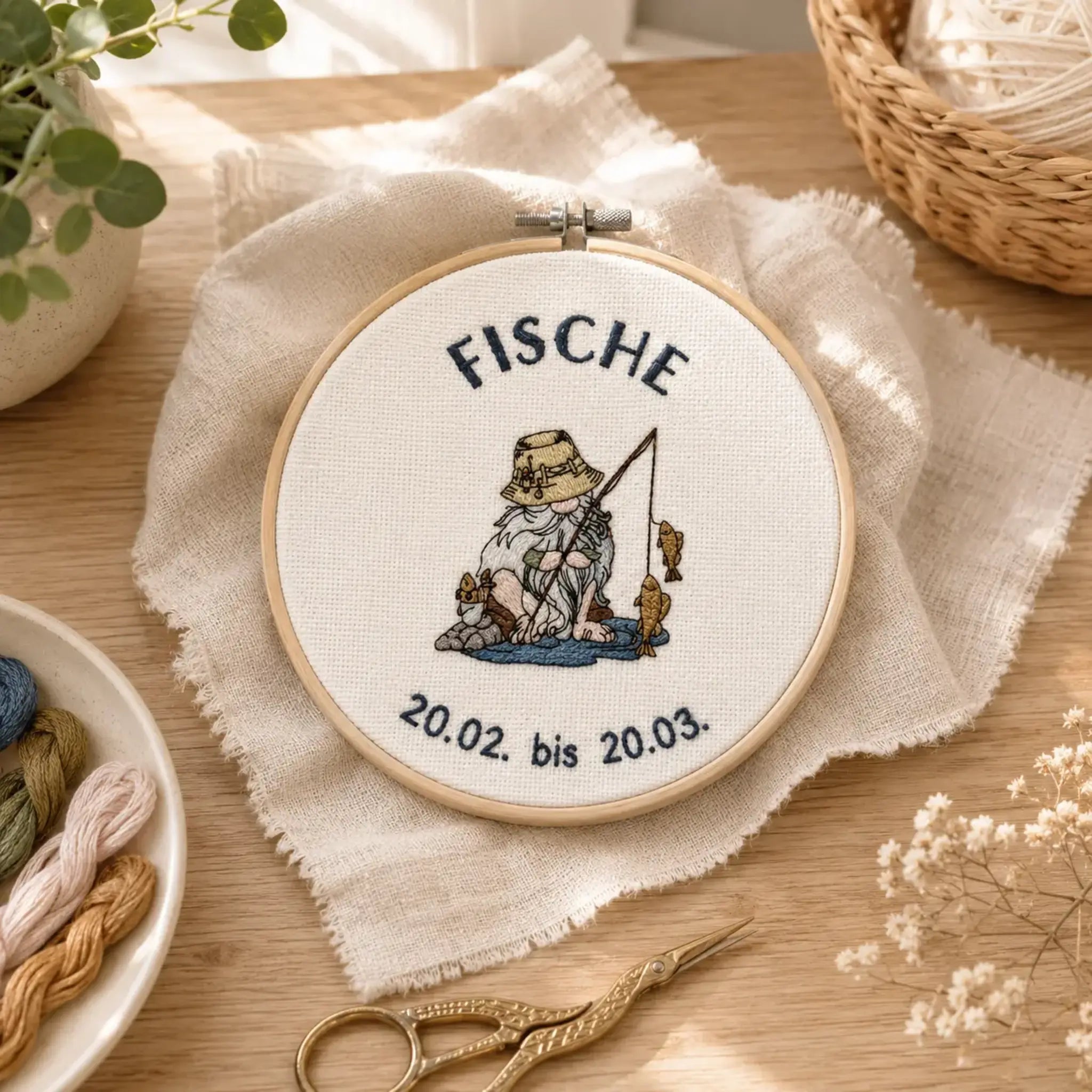 Stickdatei Wichtel Sternzeichen Paket 12 Zeichen