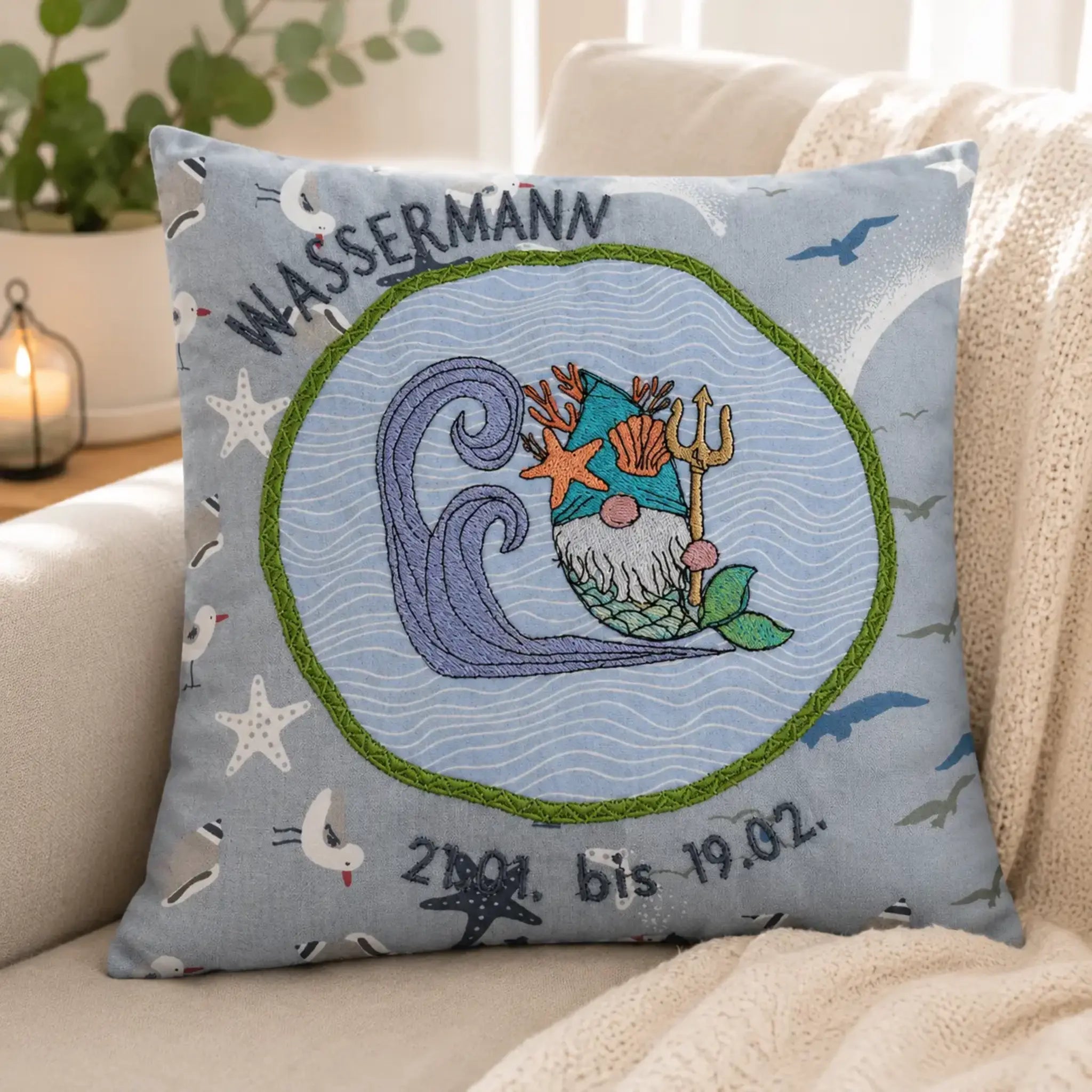 Stickdatei Wichtel Sternzeichen Paket 12 Zeichen