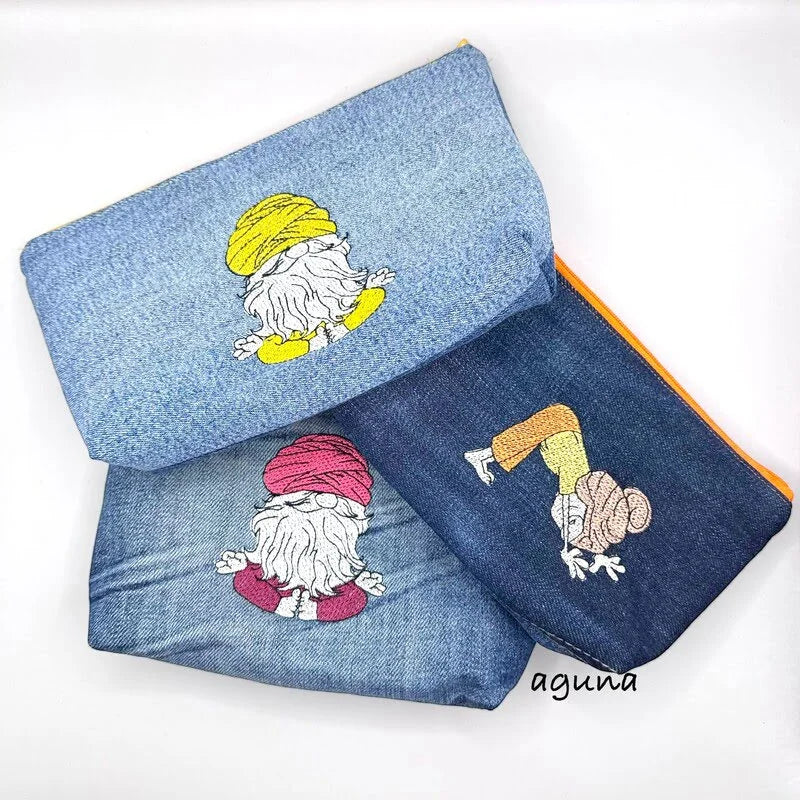 ITH Stickdatei Wichtel Yoga brav