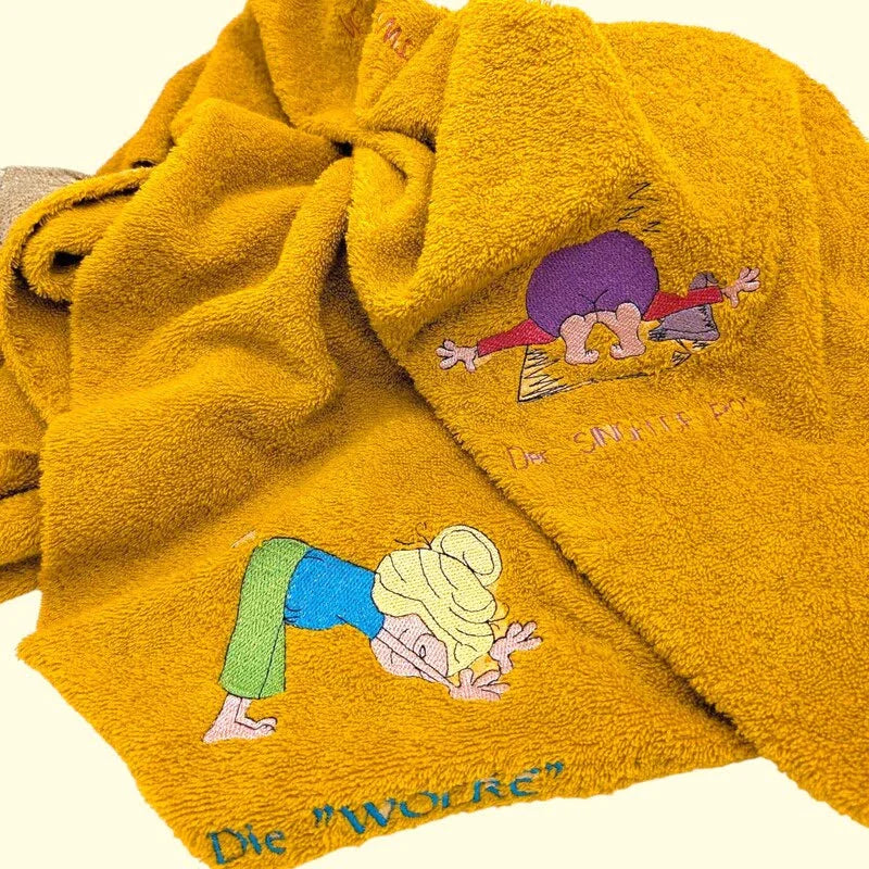 Wichtel Yoga Stickdatei frech – ITH Anhänger