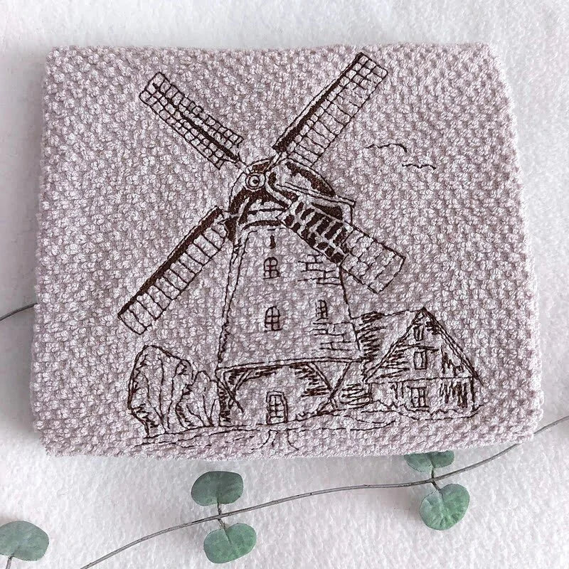 Stickdatei Windmühle