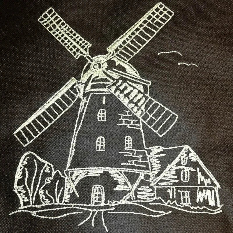 Stickdatei Windmühle