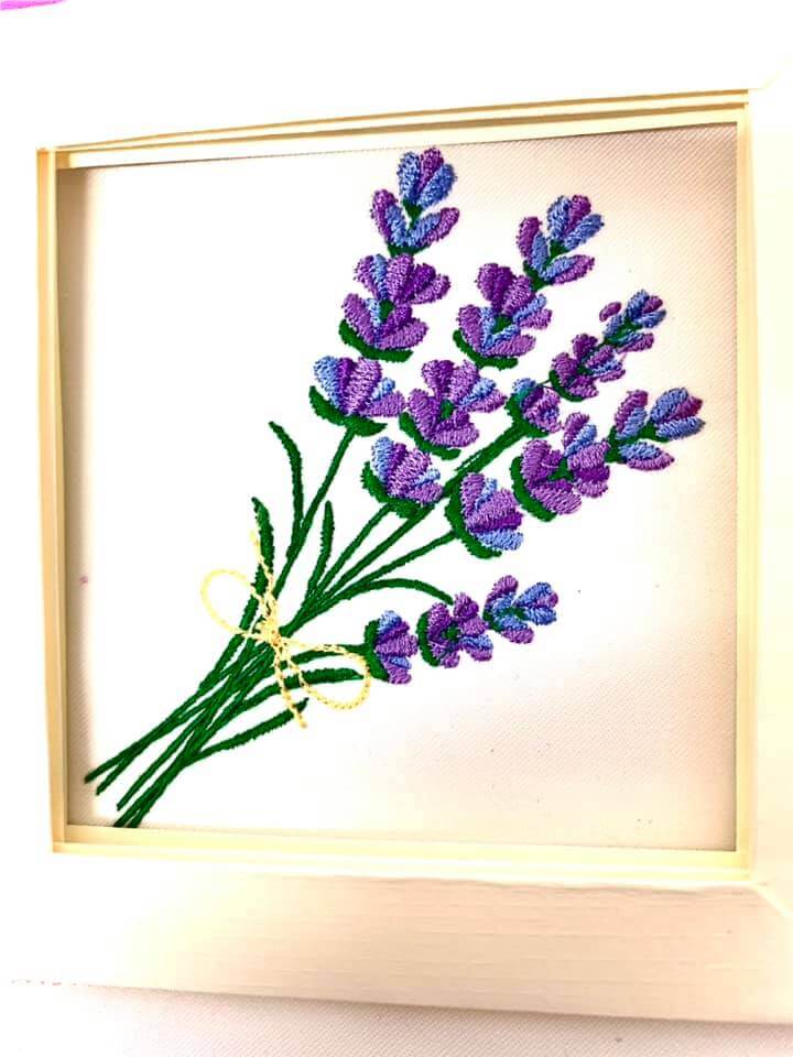 Stickdatei von stiXXie Stickdatei Lavendel Blumen Set