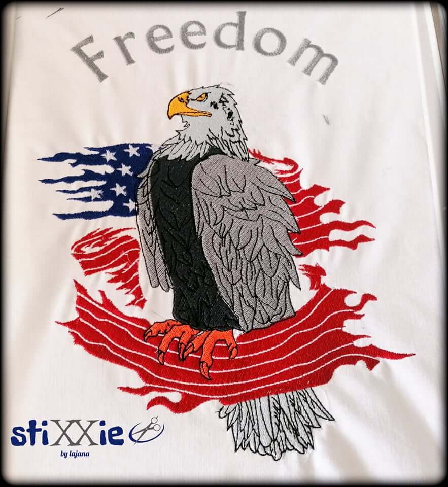 Stickdatei Adler USA Freedom Set von stiXXie by lajana