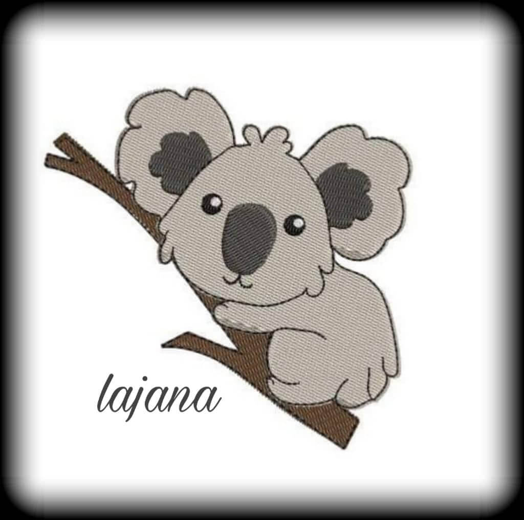 Stickdatei Koalabär Applikationsdatei von stiXXie by lajana
