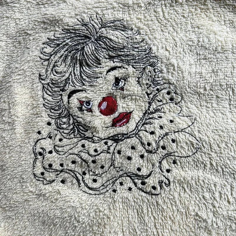 Stickdatei Clown Pierrot von stiXXie by lajana