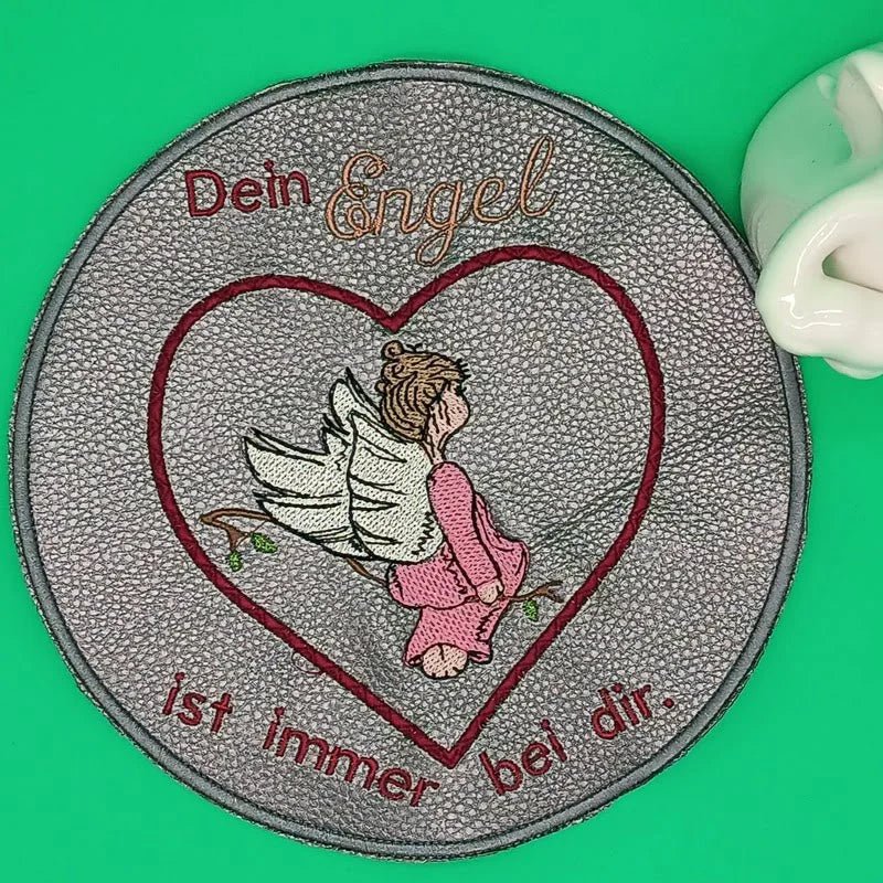 Stickdatei Engel mit Spruch von stiXXie by lajana