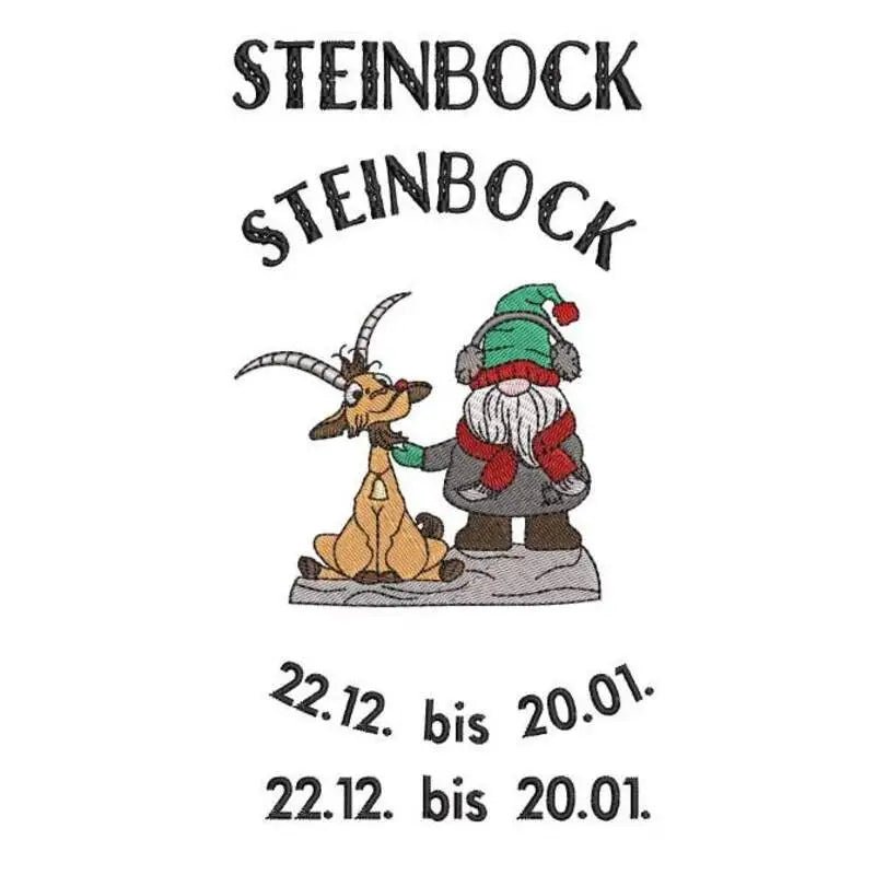 Stickdatei Wichtel Sternzeichen Steinbock von stiXXie by lajana