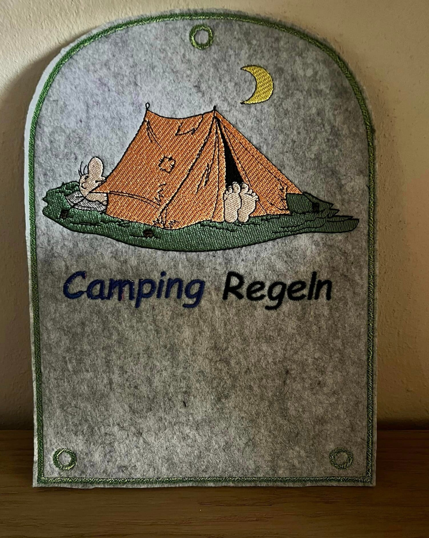ITH Stickdatei Campingdeko Zelt Ergänzung von stiXXie by lajana