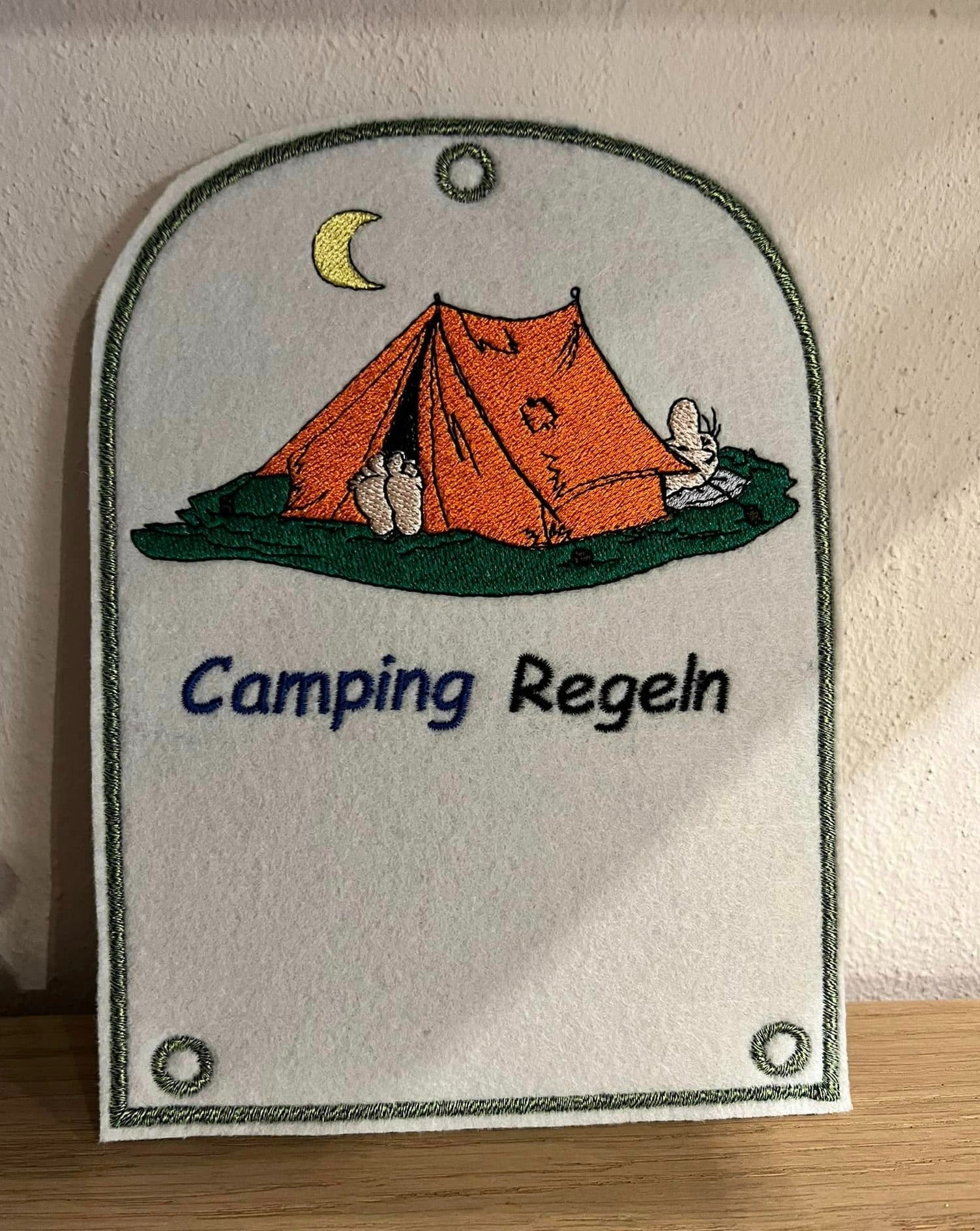 ITH Stickdatei Campingdeko Zelt Ergänzung von stiXXie by lajana