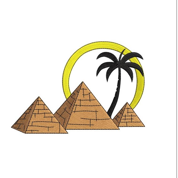 Stickdatei Pyramiden von stiXXie by lajana
